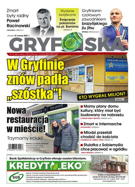 e-prasa: Gazeta Gryfińska – e-wydawnia – 13/2021