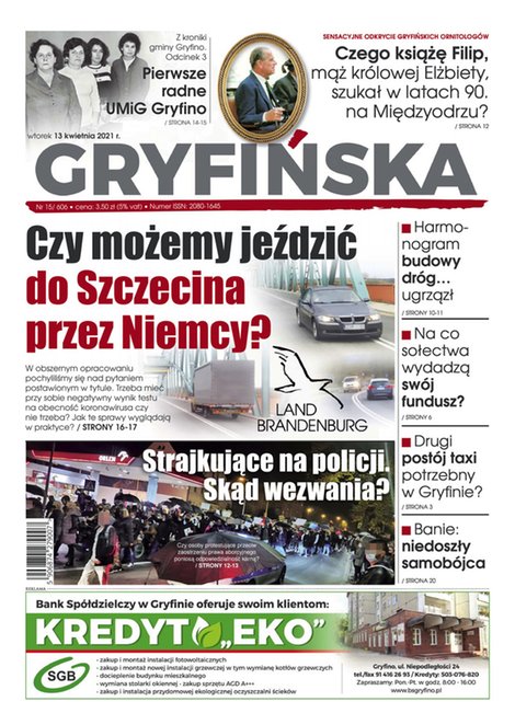 e-prasa: Gazeta Gryfińska – e-wydawnia – 15/2021