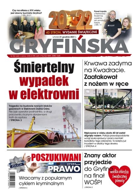 e-prasa: Gazeta Gryfińska – e-wydawnia – 50/2021