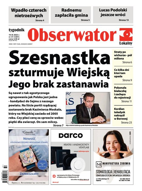 e-prasa: Obserwator Lokalny – e-wydania – 37/2023