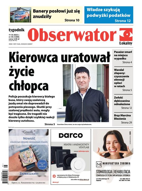 e-prasa: Obserwator Lokalny – e-wydania – 45/2023