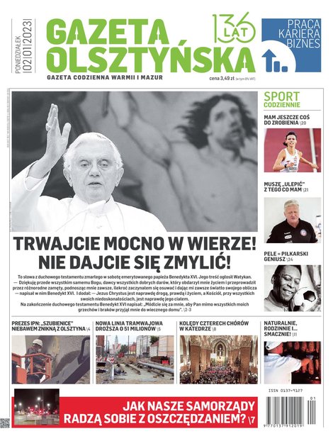 e-prasa: Gazeta Olsztyńska – e-wydania – 1/2023