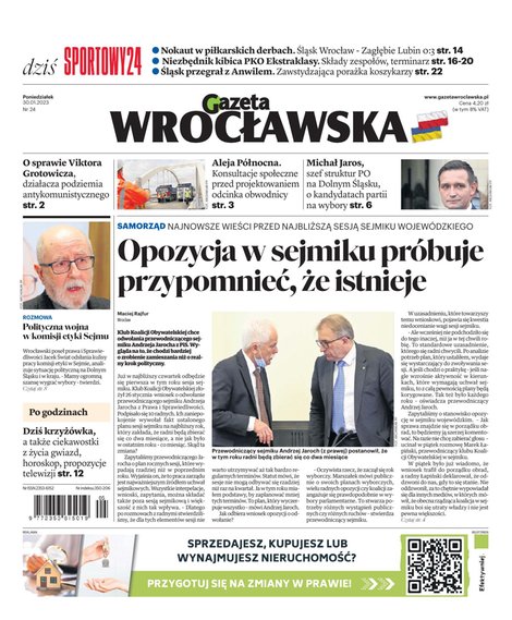 e-prasa: Gazeta Wrocławska – e-wydanie – 24/2023