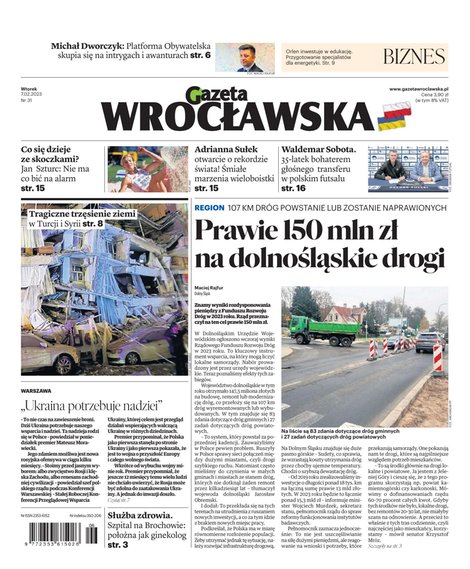 e-prasa: Gazeta Wrocławska – e-wydanie – 31/2023