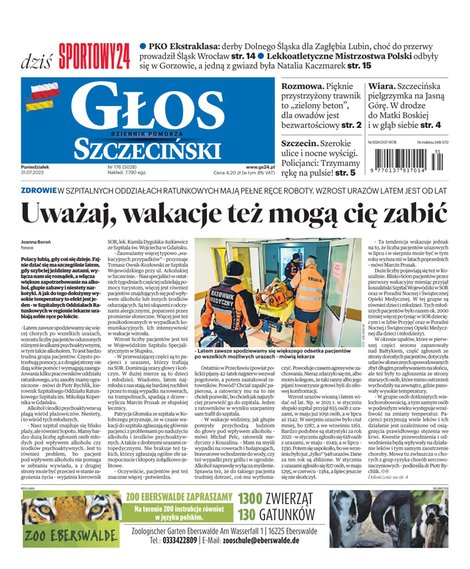 e-prasa: Głos Dziennik Pomorza - Szczecin – e-wydanie – 176/2023