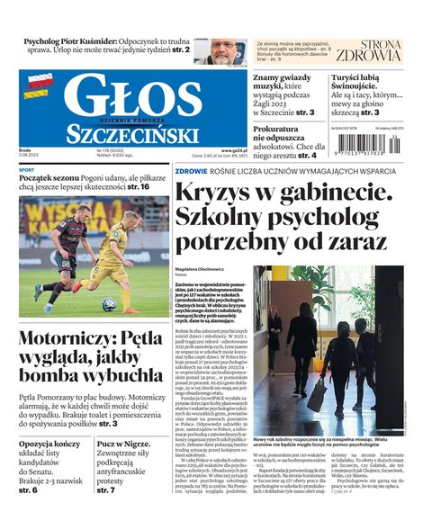 e-prasa: Głos Dziennik Pomorza - Szczecin – e-wydanie – 178/2023