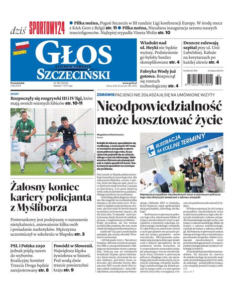 e-prasa: Głos Dziennik Pomorza - Szczecin – e-wydanie – 182/2023