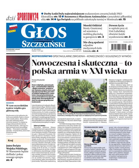e-prasa: Głos Dziennik Pomorza - Szczecin – e-wydanie – 188/2023
