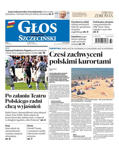 e-prasa: Głos Dziennik Pomorza - Szczecin – e-wydanie – 189/2023