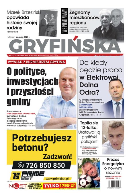 e-prasa: Gazeta Gryfińska – e-wydawnia – 23/2023