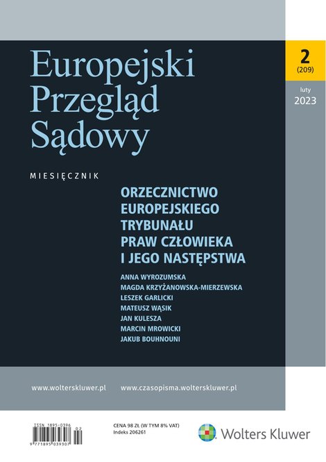 e-prasa: Europejski Przegląd Sądowy – e-wydanie – 2/2023