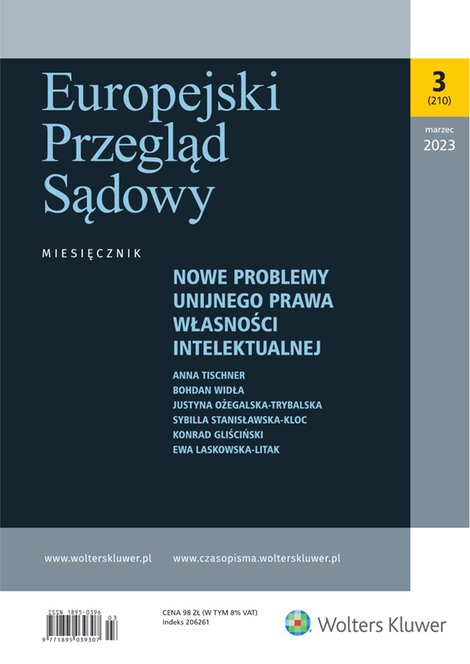 e-prasa: Europejski Przegląd Sądowy – e-wydanie – 3/2023