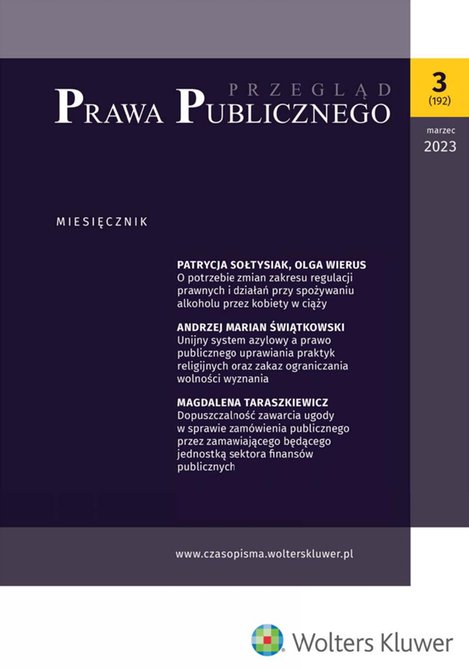 e-prasa: Przegląd Prawa Publicznego – e-wydanie – 3/2023