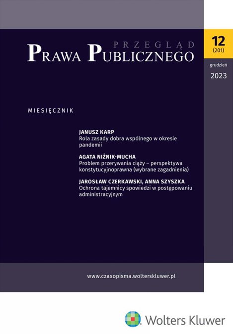 e-prasa: Przegląd Prawa Publicznego – e-wydanie – 12/2023