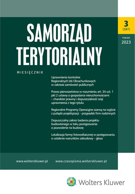 e-prasa: Samorząd Terytorialny – e-wydanie – 3/2023