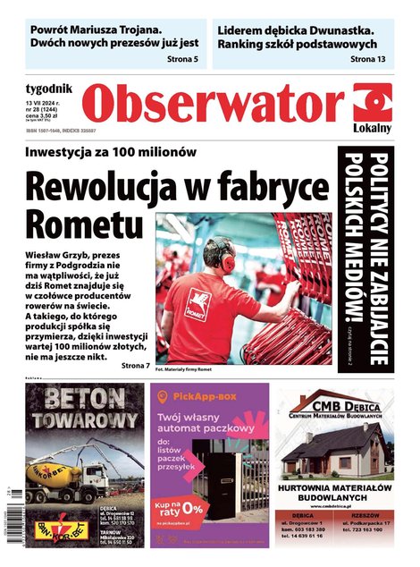 e-prasa: Obserwator Lokalny – e-wydania – 28/2024