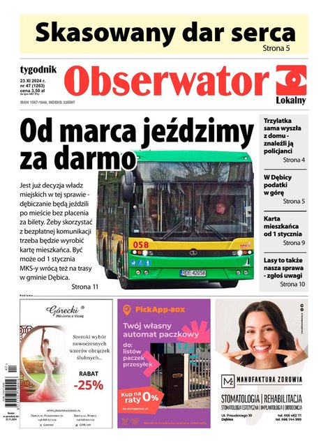 e-prasa: Obserwator Lokalny – e-wydania – 47/2024