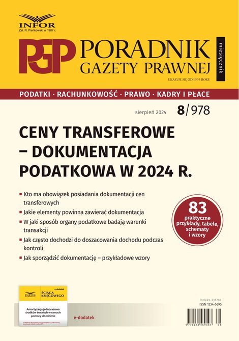 e-prasa: Poradnik Gazety Prawnej – e-wydanie – 8/2024
