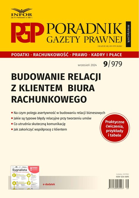 e-prasa: Poradnik Gazety Prawnej – e-wydanie – 9/2024