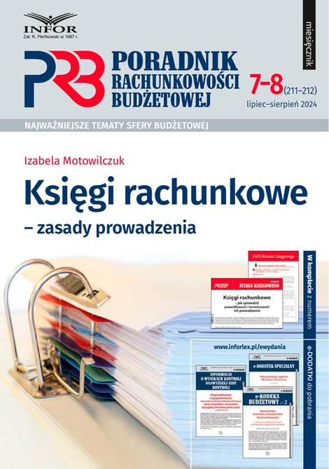 e-prasa: Poradnik Rachunkowości Budżetowej – e-wydanie – 7-8/2024