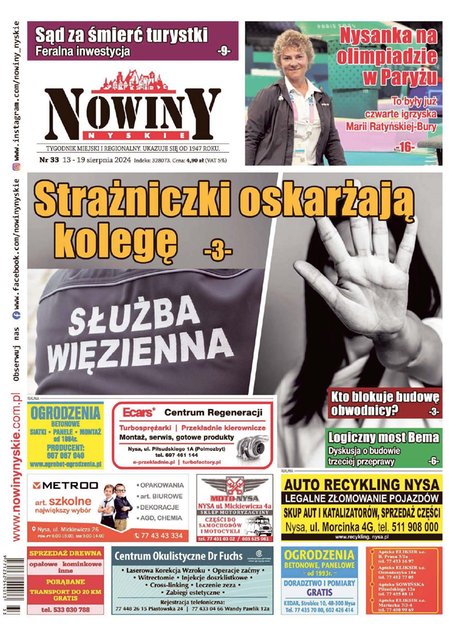e-prasa: Nowiny Nyskie – e-wydania – 33/2024