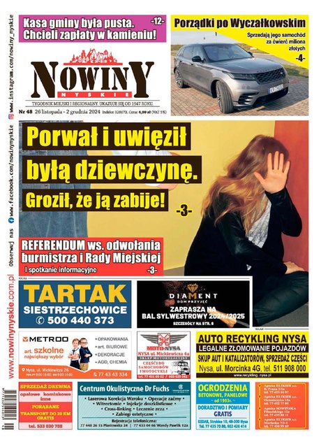 e-prasa: Nowiny Nyskie – e-wydania – 48/2024