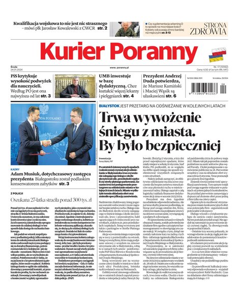 e-prasa: Kurier Poranny – e-wydanie – 17/2024