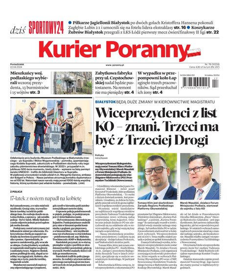 e-prasa: Kurier Poranny – e-wydanie – 79/2024