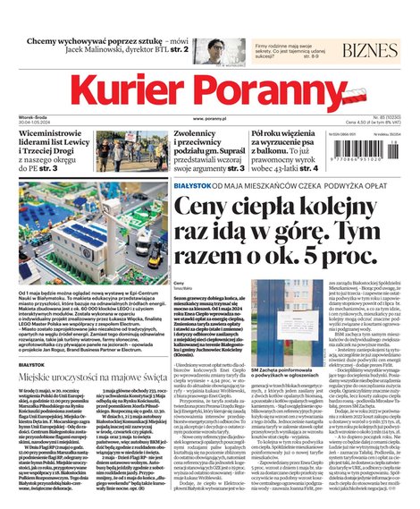 e-prasa: Kurier Poranny – e-wydanie – 85/2024