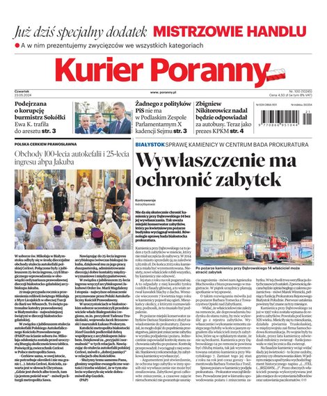 e-prasa: Kurier Poranny – e-wydanie – 100/2024