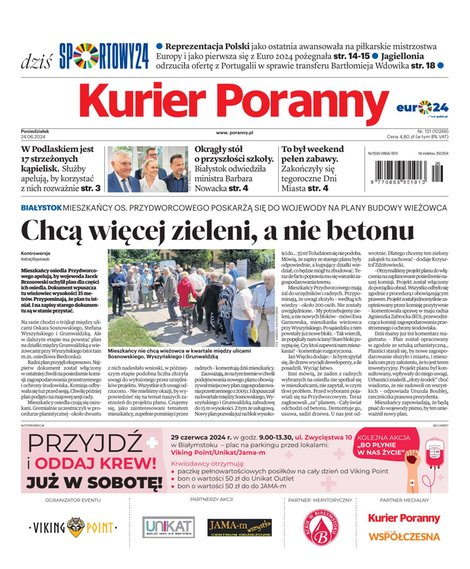 e-prasa: Kurier Poranny – e-wydanie – 121/2024