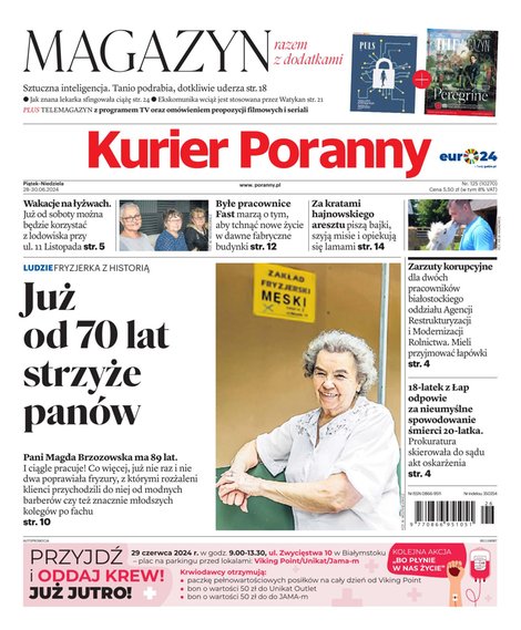 e-prasa: Kurier Poranny – e-wydanie – 125/2024