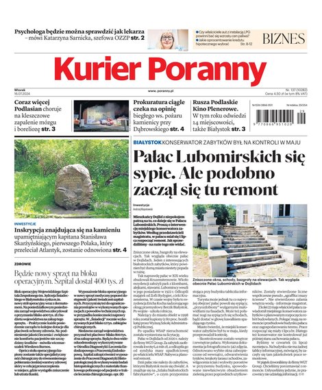 e-prasa: Kurier Poranny – e-wydanie – 137/2024