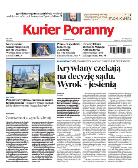 e-prasa: Kurier Poranny – e-wydanie – 168/2024