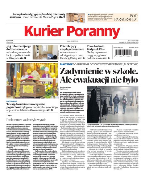 e-prasa: Kurier Poranny – e-wydanie – 203/2024