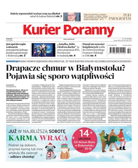 e-prasa: Kurier Poranny – e-wydanie – 241/2024