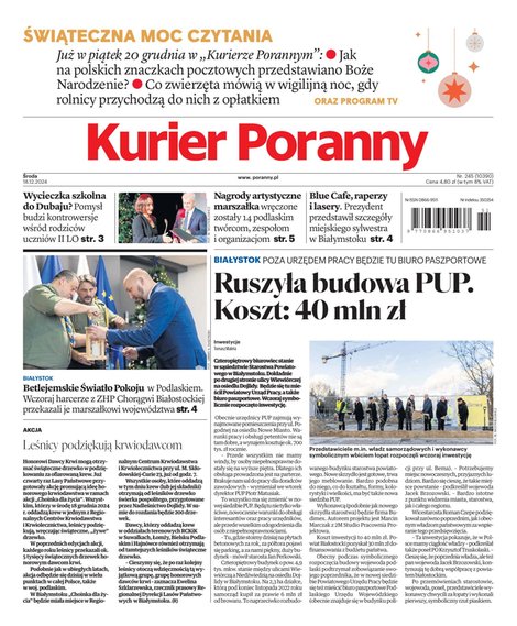 e-prasa: Kurier Poranny – e-wydanie – 245/2024