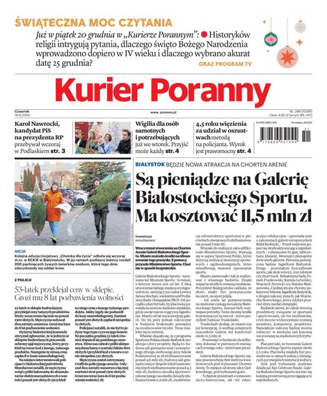 e-prasa: Kurier Poranny – e-wydanie – 246/2024