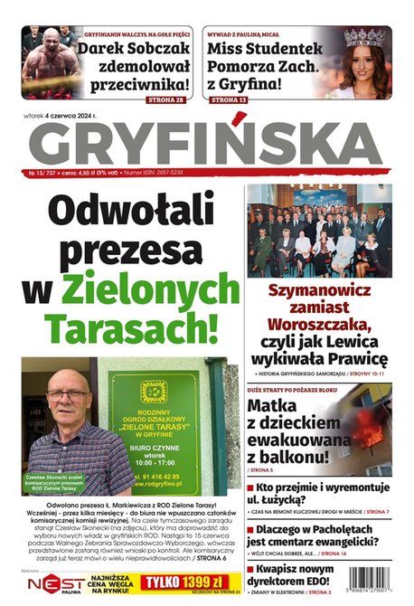 e-prasa: Gazeta Gryfińska – e-wydawnia – 13/2024