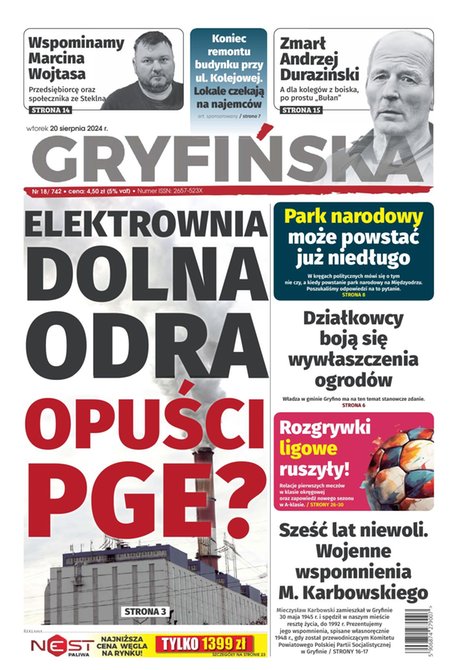 e-prasa: Gazeta Gryfińska – e-wydawnia – 18/2024