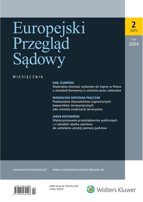 e-prasa: Europejski Przegląd Sądowy – e-wydanie – 2/2024
