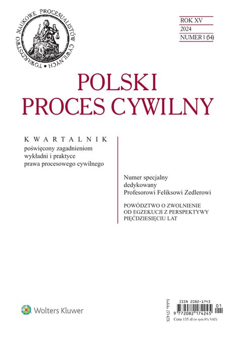 e-prasa: Polski Proces Cywilny – e-wydanie – 1/2024