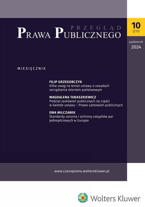 e-prasa: Przegląd Prawa Publicznego – e-wydanie – 10/2024