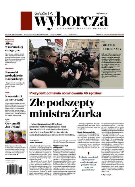 e-prasa: Gazeta Wyborcza - Toruń – e-wydanie – 263/2025
