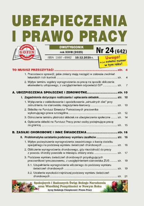e-prasa: Ubezpieczenia i Prawo Pracy – ewydania – 24/2025