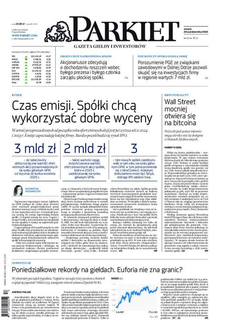 e-prasa: Parkiet – e-wydanie – 207/2025