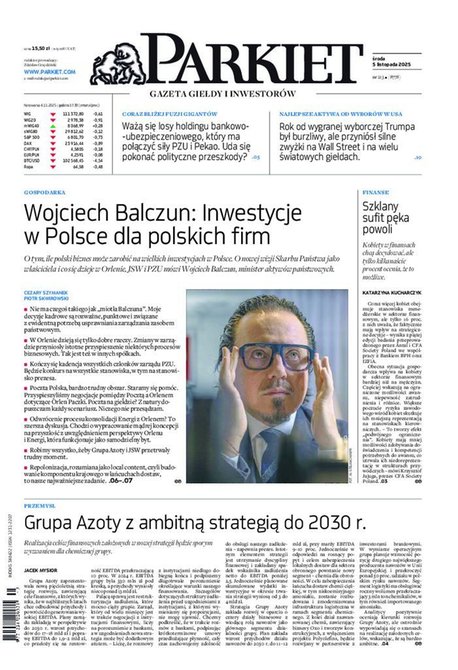 e-prasa: Parkiet – e-wydanie – 213/2025