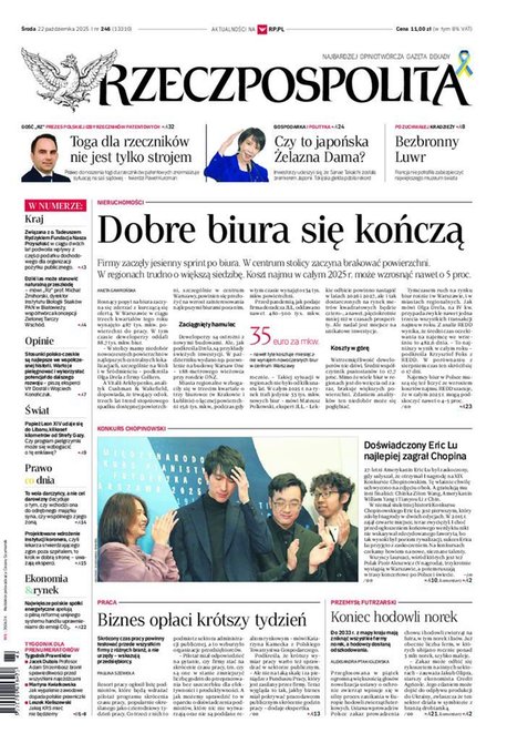 e-prasa: Rzeczpospolita – e-wydanie – 246/2025