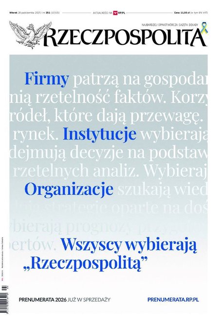 e-prasa: Rzeczpospolita – e-wydanie – 251/2025
