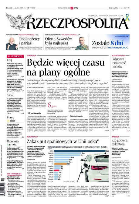 e-prasa: Rzeczpospolita – e-wydanie – 287/2025
